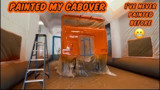 I Painted my Peterbilt 362 Cabover Omaha Orange!