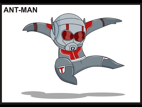 como desenhar um Antman em estilo chibi usando coreldraw