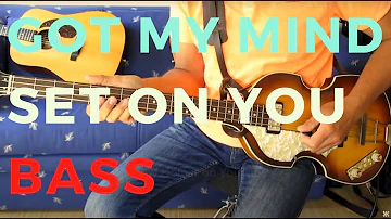 George Harrison - Got My Mind Set On You - bass cover