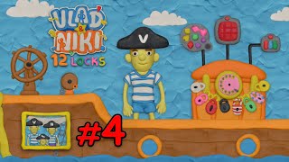 Vlad & Niki 12 Locks Lv 4 Walkthrough - Pirate Ship screenshot 3