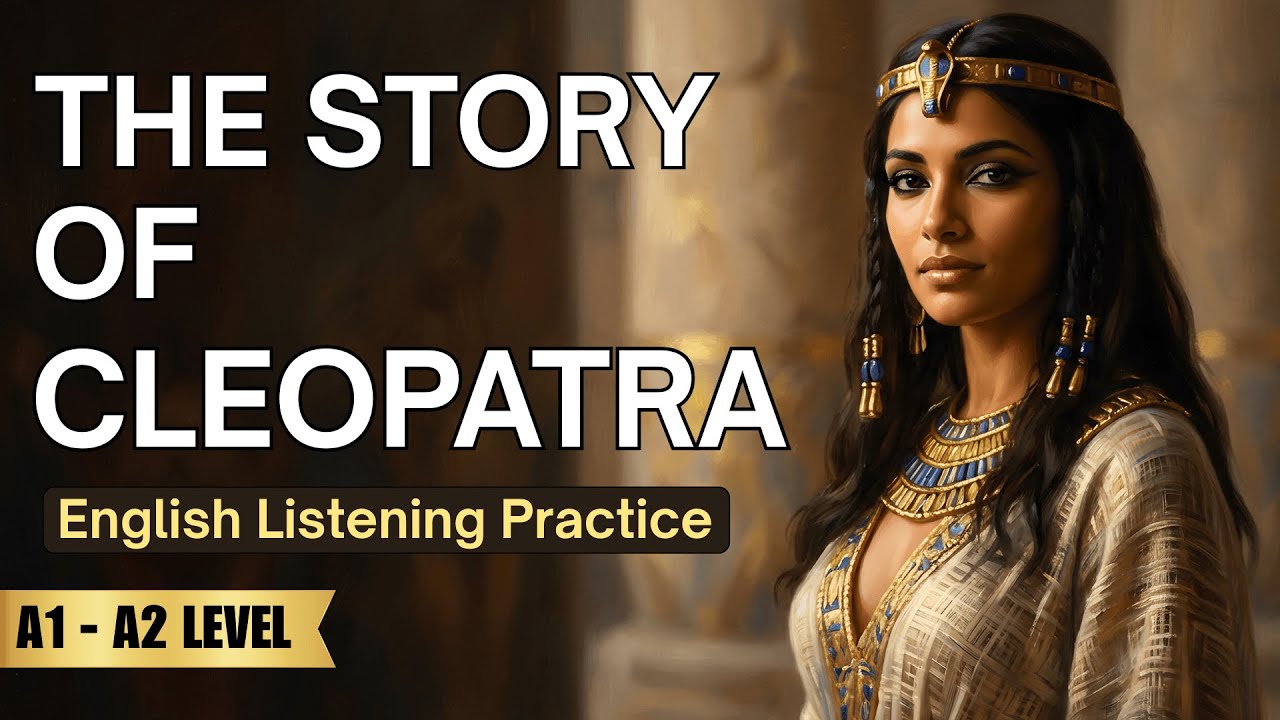 The Story of Cleopatra in Simple English | English Listening Practice ✅