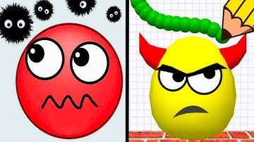 Draw To Smash vs Hide Ball - All Levels Gameplay (Android,iOS) Part 57