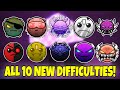 How to get all 10 new difficulties in zone 7 dungeon in find the geometry dash 277  roblox