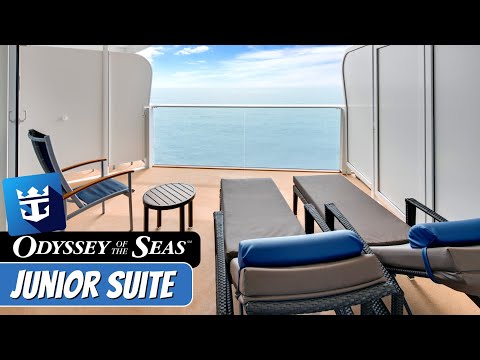 Odyssey of the Seas Junior Suite, Large Balcony walkthrough tour