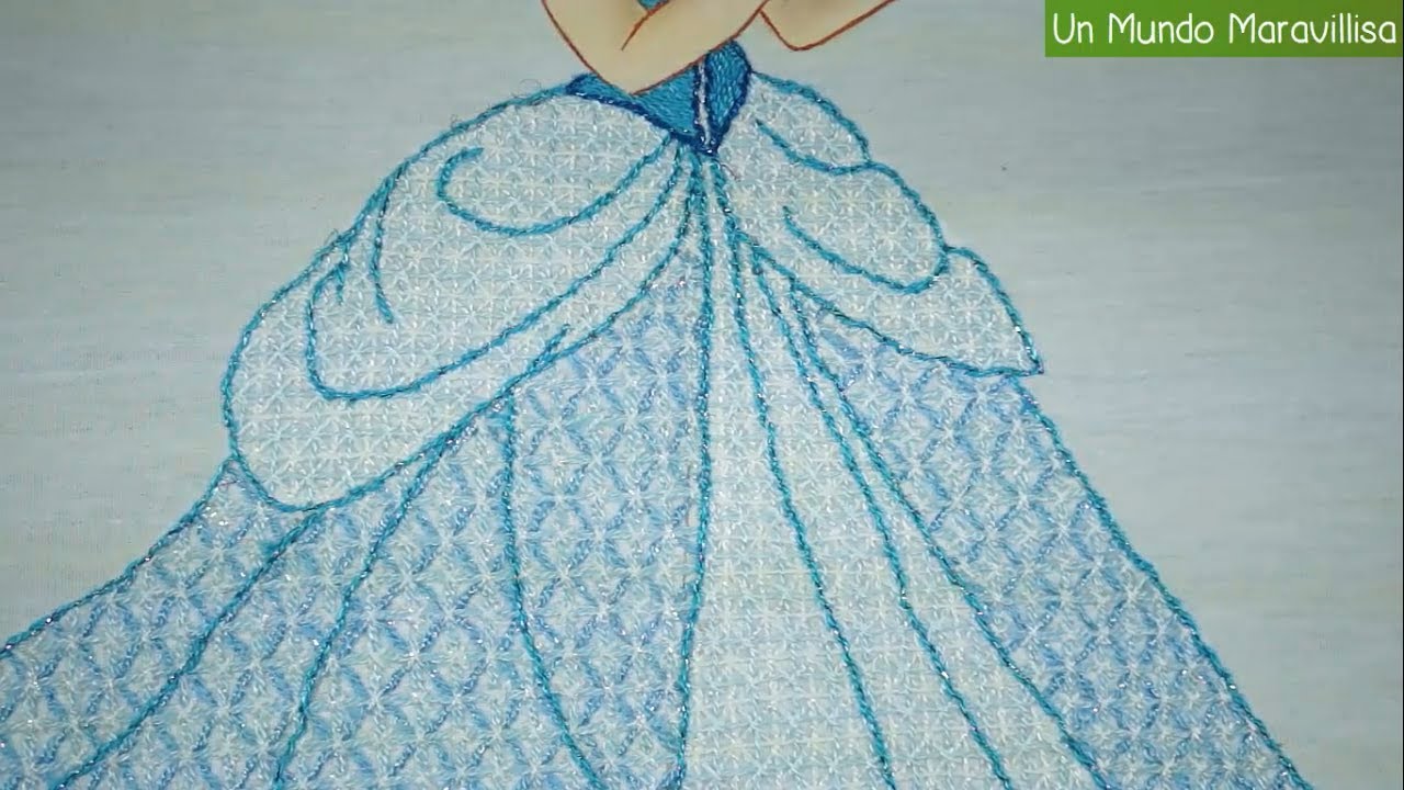 Puntada Fantasía] Vestido de Cenicienta | Bordados con Isa - YouTube