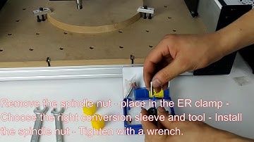 6-4 Cutting Tools Installation for RS4040 CNC Router