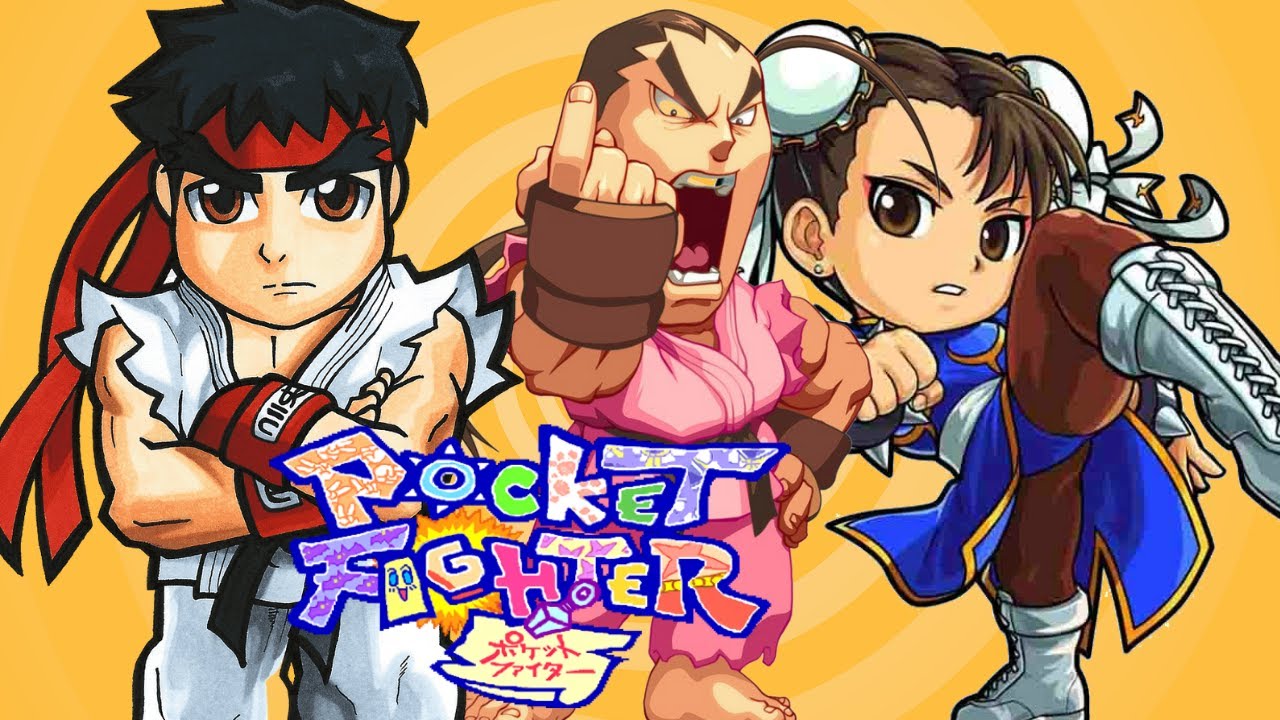 😁 NOSTALGIA PURA JOGANDO POCKET FIGHTER PS1 { MINI STREET FIGHTER