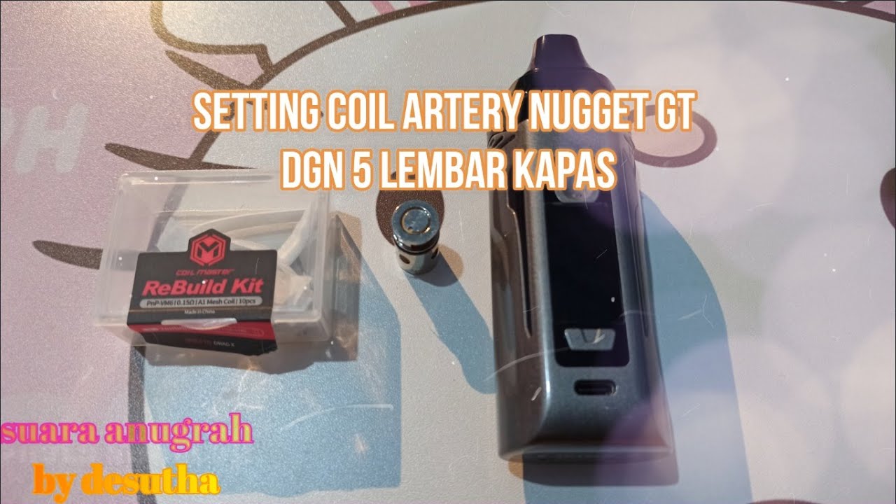 ReBuild Kit Coil Artery Nugget GT with 5 pieces cotton