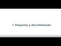 1. Qué es un prejuicio y qué es una discriminación | Plena inclusión