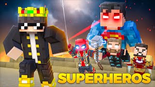 I Joined a 'SUPERHERO' ONLY Minecraft Server..!