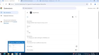 RapidFinder browser hijacker [potterfun.com redirect].