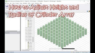 How to Adjust Height and Radius of Cylinder Array