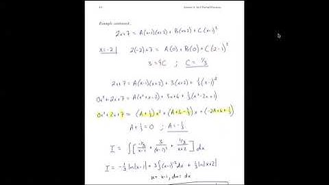 6.3 Partial Fractions, 2 of 2