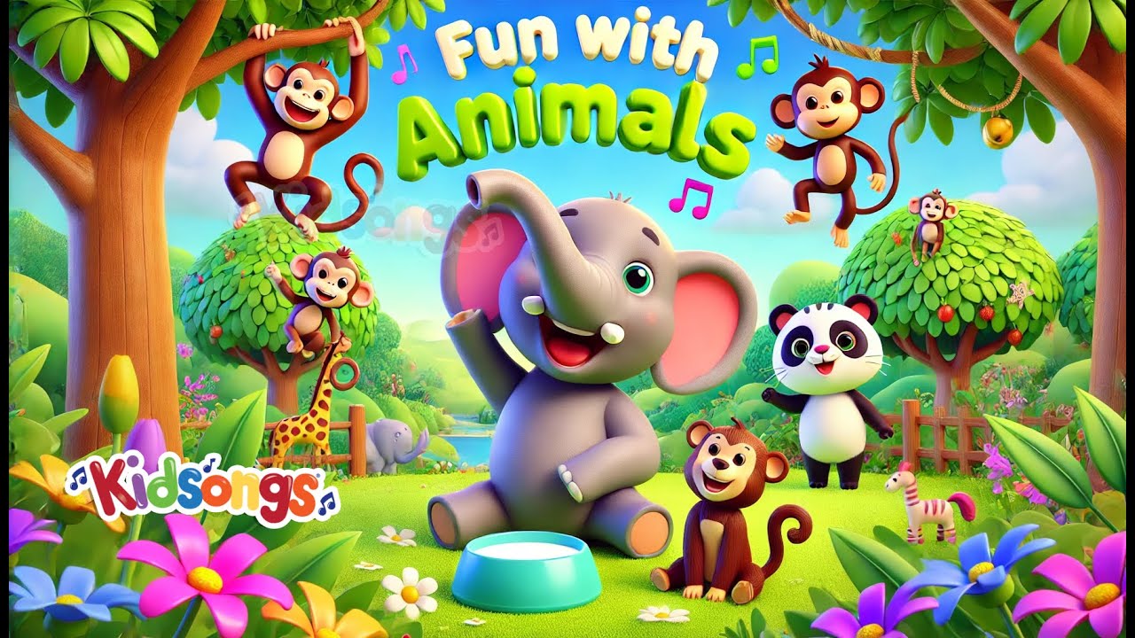 Fun With Animals fun with Animals Jungle Adventure Nursery Rhymes & Kids Songs 2025 ...