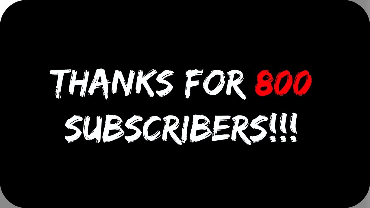 Thank you for 800 subscribers (Not an ASMR) - YouTube