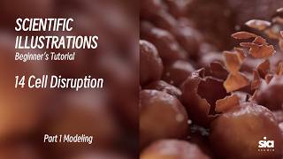 Beginner C4D Tutorial for Scientific Visualization | Modeling Guide | 14 Cell Disruption