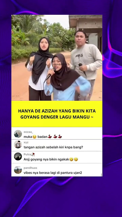 SAKING ENAK GOYANG SAMPE LUPA NADA ASLINYA GIMANA 😭 #azizah #arilesmana #music #song #coversong