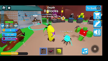 Buying the mythical scythe in mining sim