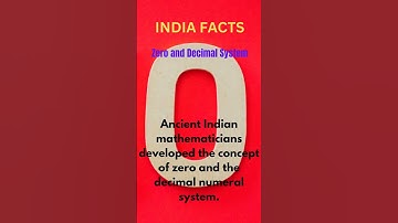 #ZERO AND DECIMAL SYSTEM #INDIANFACTS #FACTS