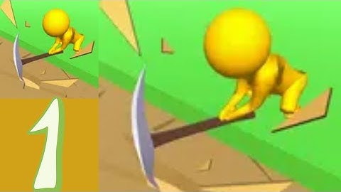 Dig Dig ASMR - Gameplay Part 1 Stickman Dig Deep Idle Depth 500 (iOS, Android)