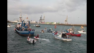 Más de 300 personas disfrutaron de la procesión marítima del Carmen en Valterra