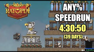 Ratopia Any% Victory Speedrun in 4:30:50 (39 Days)