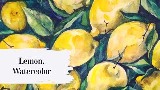 Лимоны. Акварель / lemon. Watercolor