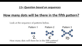 11+ Question on sequences and Patterns - How many dots will be there in the fifth pattern News