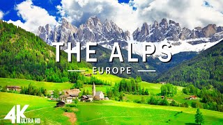 FLYING OVER ALPS (4K UHD) - Relaxing Music Along With Beautiful Nature Videos - 4K Video HD