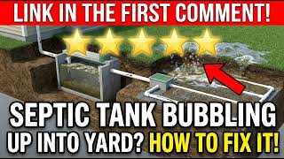 Septic Tank Bubbling Up Into Yard? How to Fix It Fast &amp; Stop the Mess