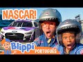 Blippi e Meekah Dirigem Carros de NASCAR! | Blippi em Português | Vídeos Educativos para Crianças