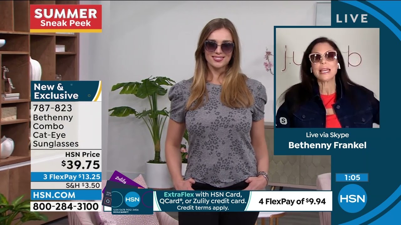 Bethenny Combo CatEye Sunglasses with Case and Cleaning ...