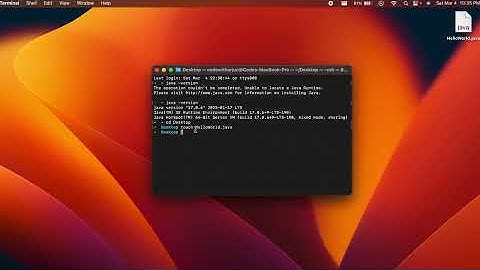 Run Java using Terminal on MacOS | Compile and Run java using Command Line