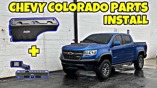 Chevy Colorado gets some new parts I Bed Box & Phone Mount (4k)