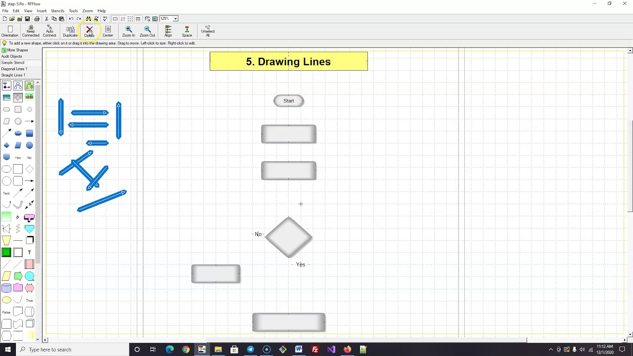 Learning RFFlow - 5. Drawing Lines - YouTube