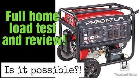 Predator 9000 generator full home test and review