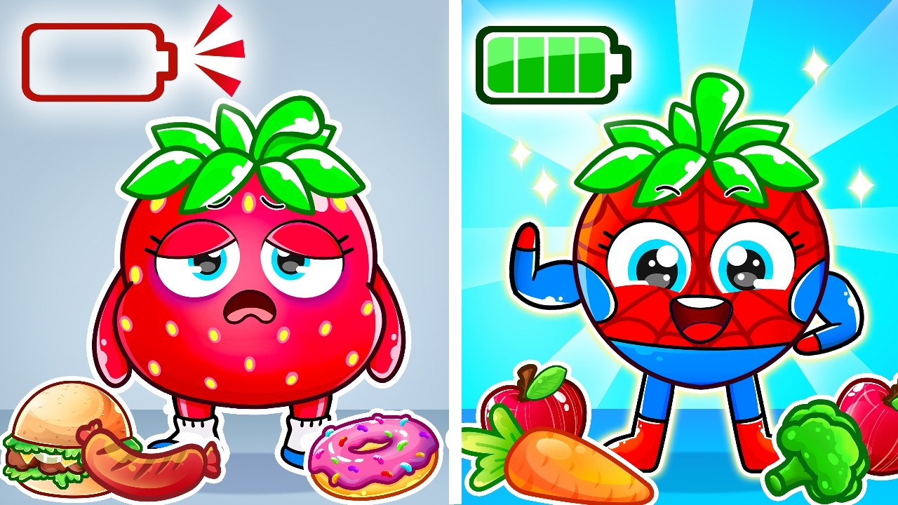 Healthy vs Unhealthy Food + Kids Turn into Superheroes | More Nursery Rhymes & Kids Songs by Yum Yum
