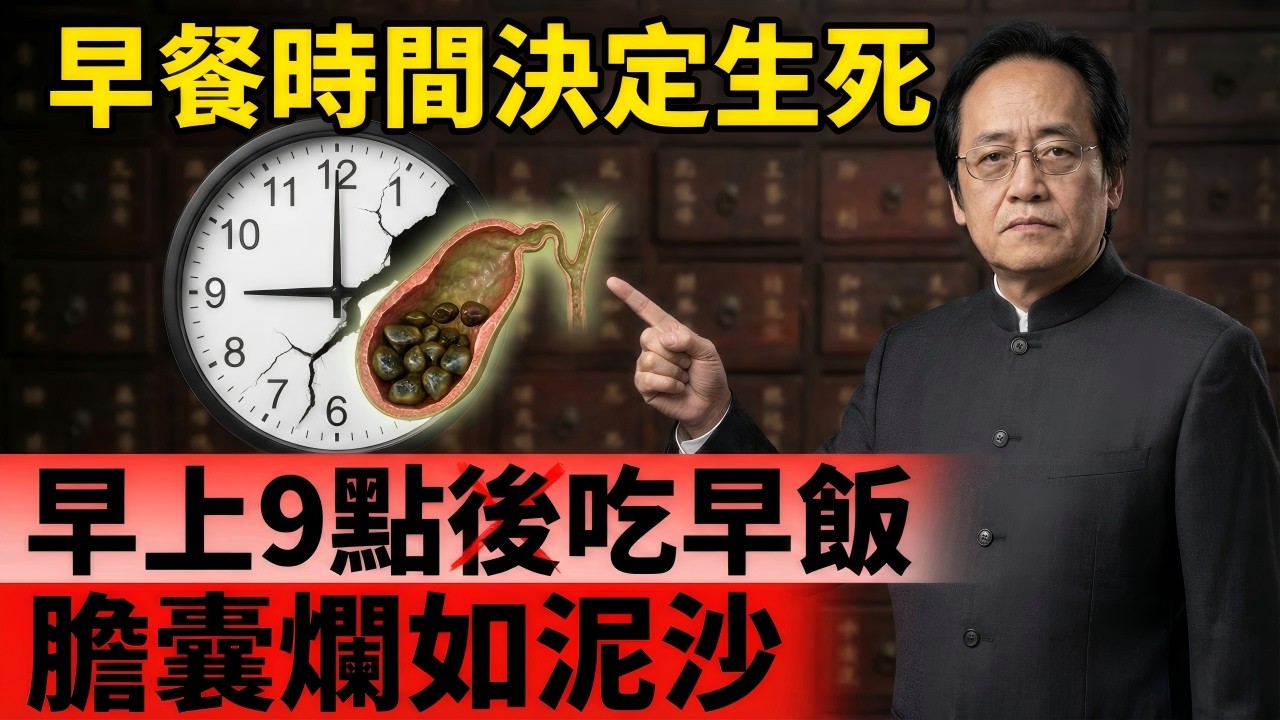 【飯桌上的慢性自殺】早上9點後吃飯＝借命？倪海廈驚人警告：你的膽囊正在變石頭！停掉這3種「殺人早餐」，別親手關掉身體的求生開關！#中醫 #倪海廈 #養生 #健康 #經方派 #黃帝內經 #中醫養生