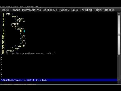 vim html guide