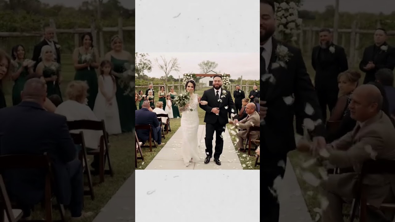 Cinematic Wedding Video, La Maison Blanc, Pearland TX