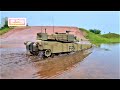 RC TANK Heng Long M1A2 Abrams TK6.1s Off-road Driving on a Rainy Day 헝롱 에이브람스 탱크 수중 주행