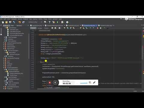 Java Swing Insert - Delete - Update