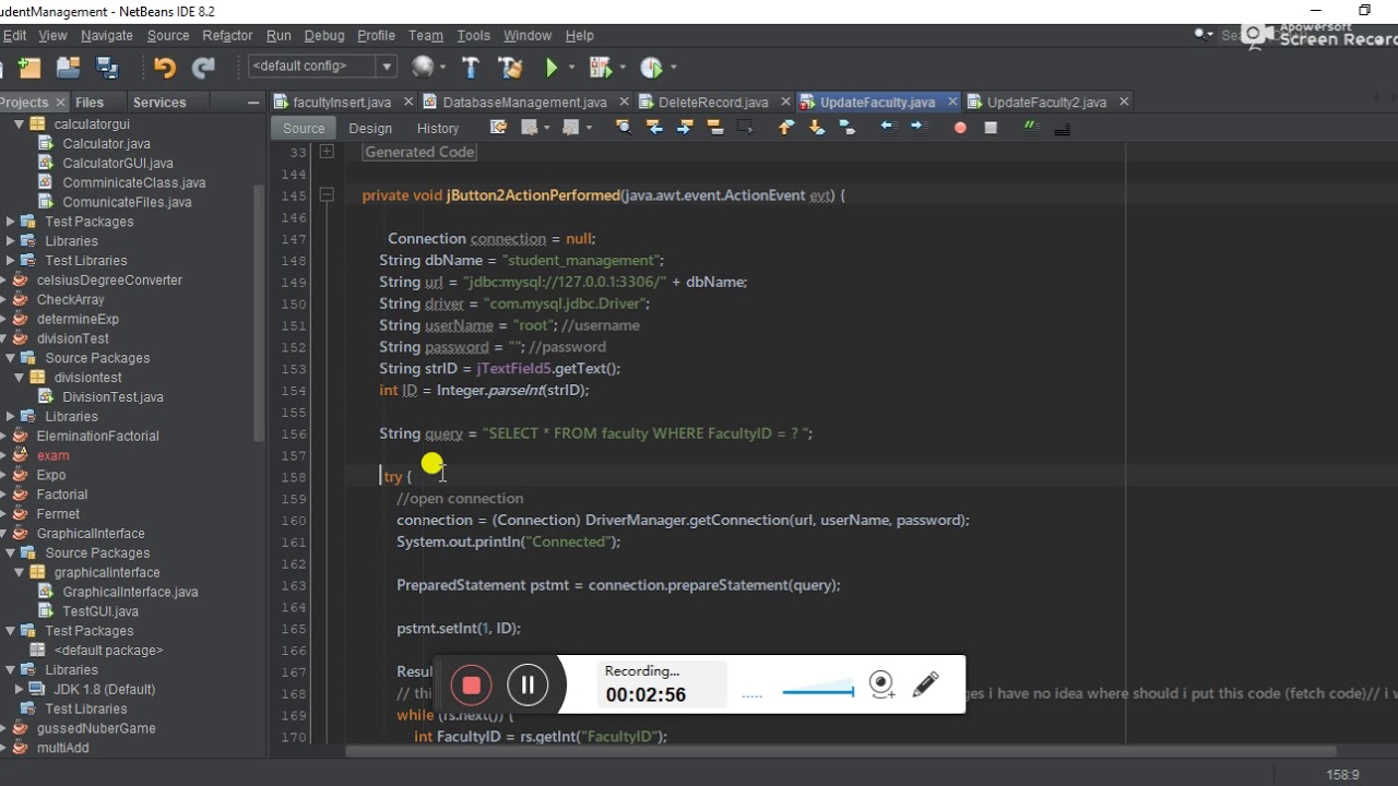 Java Swing Insert - Delete - Update - YouTube