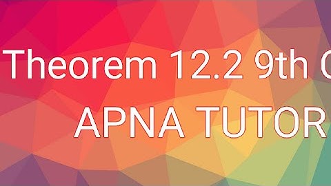 Theorem  Any point equidistant from the end points of a line segment is on the right bisector of it