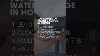 Water damage often starts small, but the impact can be huge.