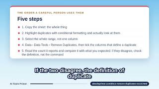 Remove Duplicates in Excel: The 3 Tools, and Why It Sometimes Doesn't Work