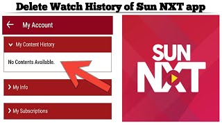 How to Delete your Watch History on Sun NXT | Remove your Watch History from Sun NXT | Techno Logic screenshot 4