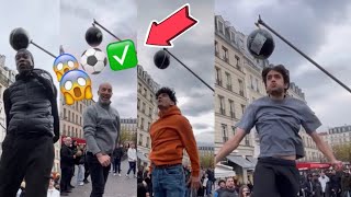 CR7 DÉTENTE challenge 2M68 😱😳⚽️ incroyable réaction (PUBLIC) Dimercitv