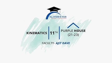 Kinematics,11th,Purple House(21-23),Date-23-09-21,By-Ajit Dave