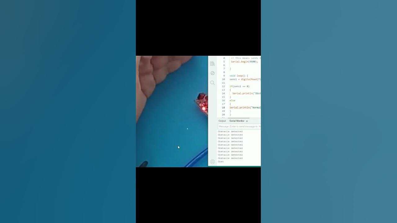 obstacle detection using an Arduino UNO. #arduino #iot #electronic # ...